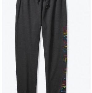 AUTHENTIC WOMENS VS PINK SLIM FIT RAINBOW JOGGER